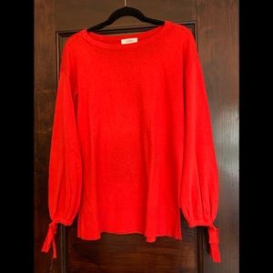 Red maternity sweater sz XS